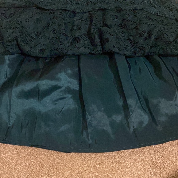 Little girls green lace dress - Picture 5 of 7